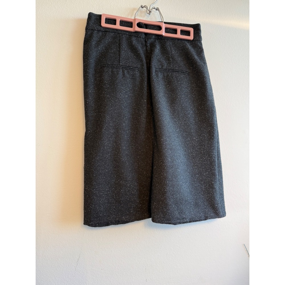 Robert Rodriguez Charcoal Grey Wool Silk Blend Draped Ruched Wrap Skirt Size 6 - Picture 2 of 8